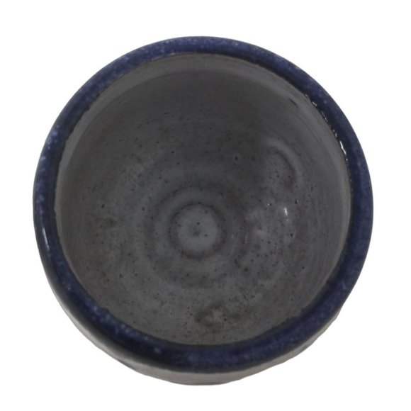 Small Miniature Blue/White Cup with Butterfly & Flower Pattern - Picture 2 of 9